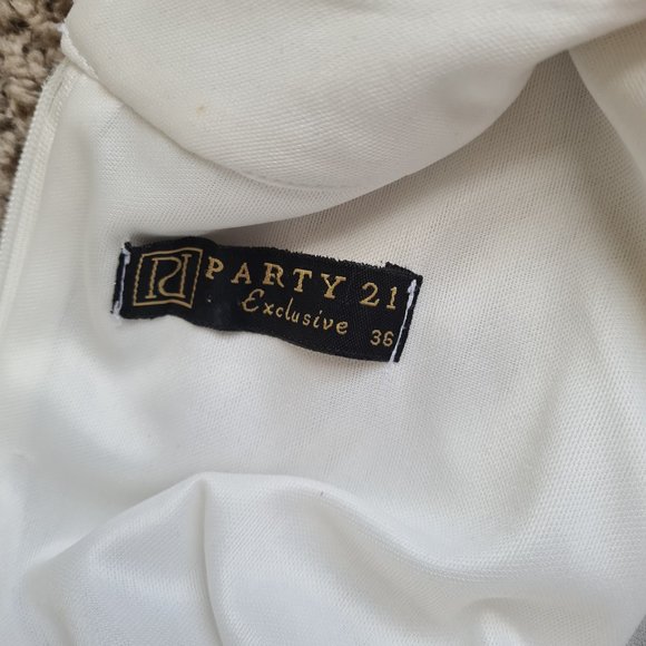 Imported Turkish Party21 Silk Ruffle Knee Length Dress w/Multi Shimmer Sequin 6 - Picture 13 of 17